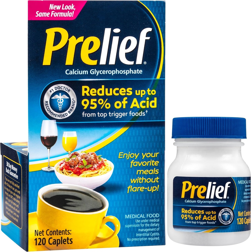 Prelief Acid Reductor Caplets Suplemento dietético, 120 Conde