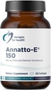 Diseños para la salud Annatto-E 150mg Tocotrienols - DeltaGold Vitamin E Complex Supplement with Delta + Gamma Tocotrienols - Cardiovascular, Healthy Aging + Antioxidant Support - Non-GMO (60 Softgels)