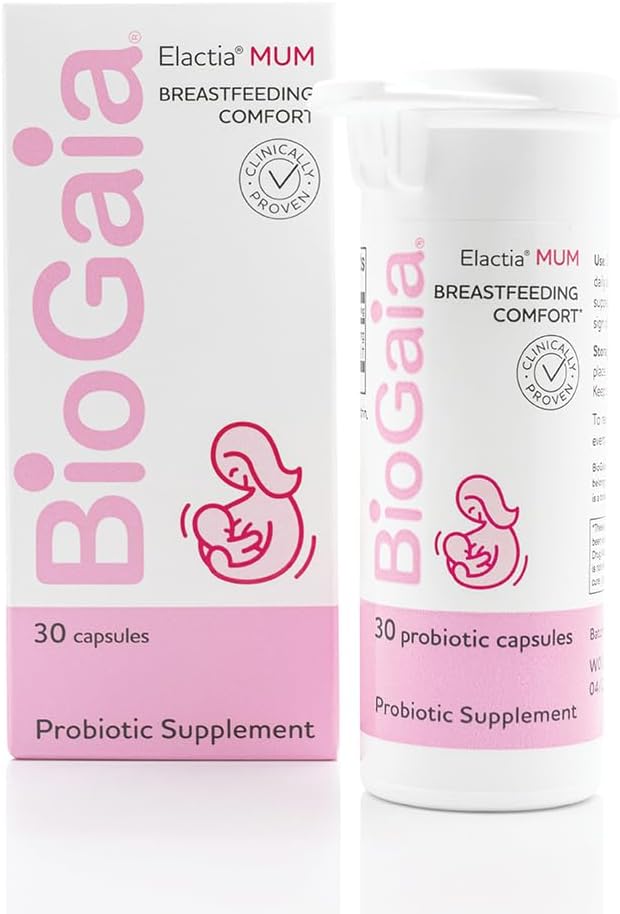 BioGaia Elactia Breastfeeding Probiotic ← Lactation Supplements ← Newborn Essentials and Probiotics for Both Mom &amp; Baby ← Daily Supplement for Healthy Lactation ← 30 Count ← Breastfeed Happy