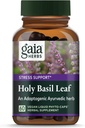 Gaia Herbs Holy Basil Leaf - Utilizado tradicionalmente para apoyar la respuesta al estrés - Adaptogenic Ayurvedic Herb* - 60 Vegan Liquid Phyto-Capsules (30-Day Supply)