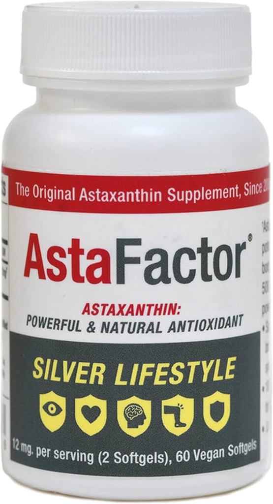Silver Lifestyle Astaxanthin Suplemento 60 Softgels