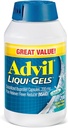 Advil Liqui-Gels Pain Reliever and Fever Reducer, Pain Medicine for Adults with Ibuprofen 200mg for Headache, Backache, Menstrual Pain and Joint Pain Relief - 200 Liquid Filled Capsules