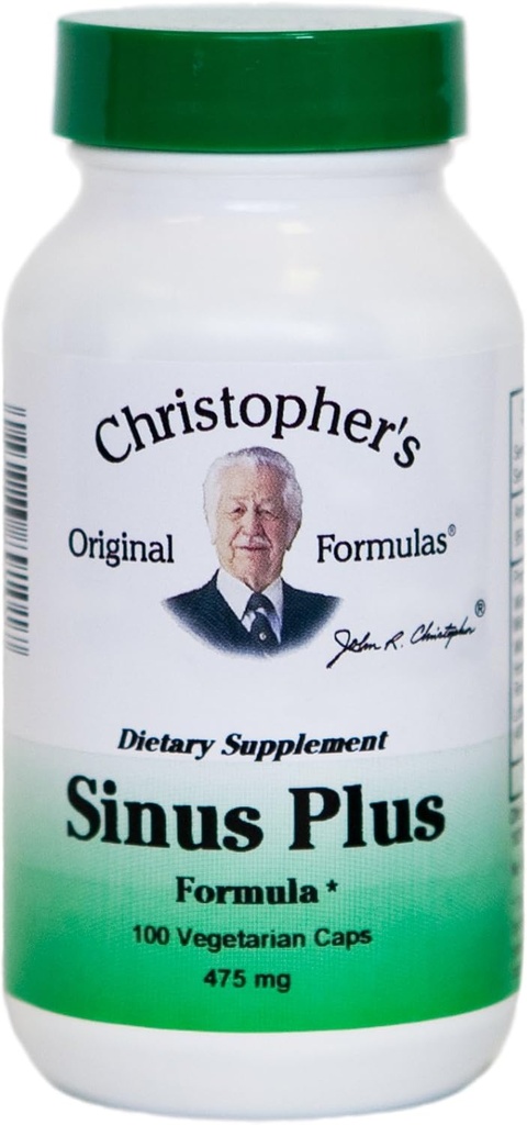 Christopher's Original Formulas Sinus Plus, Sinus Support Capsules, Whole Herb Synergistic Blend, 100 Conde