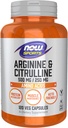 AHORA Nutrición Deportiva, Arginina & Citrullina 500 mg/ 250 mg, Aminoácidos, 120 cápsulas de verduras
