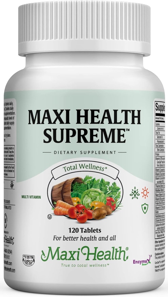 Multivitamina para hombres y mujeres – High Potency Daily Multi with Minerals, CoQ10 & Antioxidantes – Energía, Apoyo Inmunitario, Hueso, Corazón &amp; Bienestar – Vitamina A, C, D, E, B12, B6 &amp; Biotina 120 Tabletas