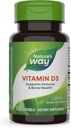 Camino de la Naturaleza Vitamina D3, Bone Health and Immune Function*, 2000 UI (50 mcg por Serving), 120 Softgels (Packaging May Vary)