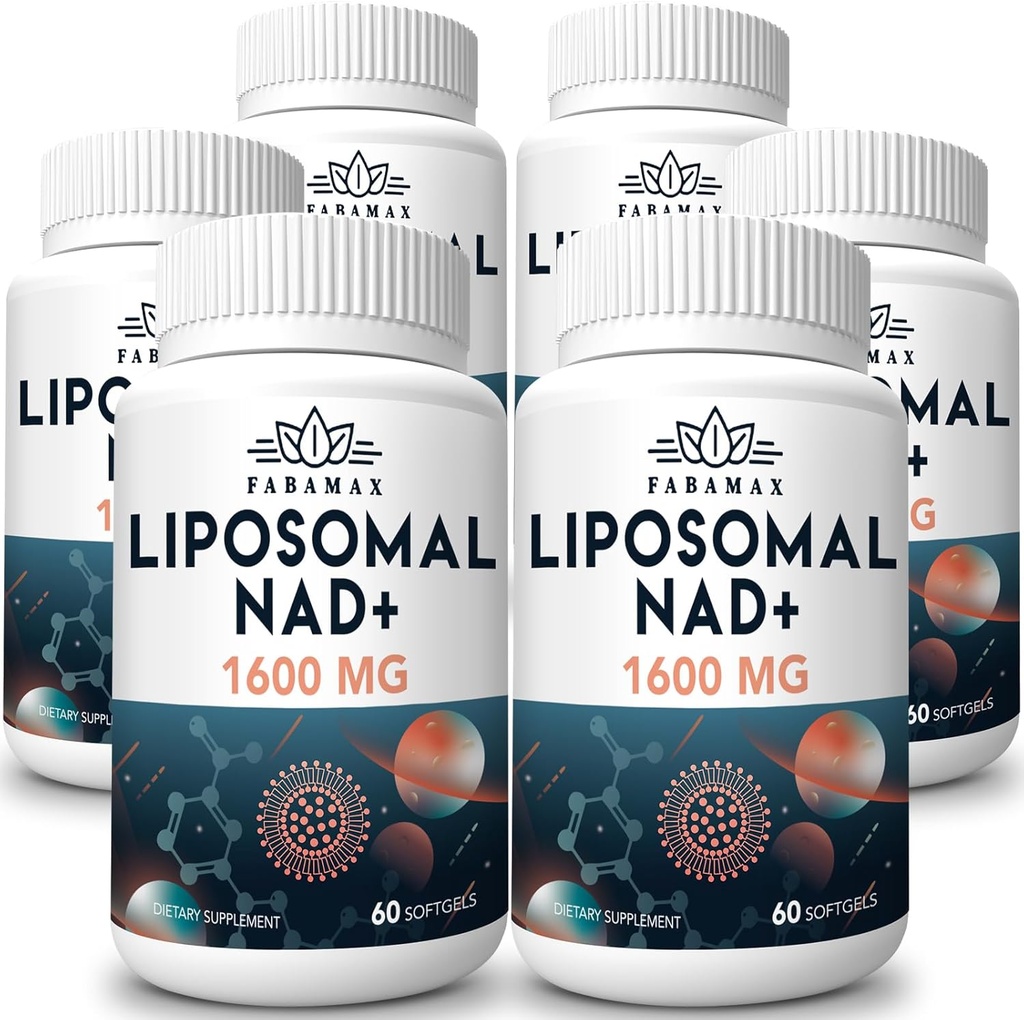 1600 mg Suplemento Liposomal NAD, 98% Suplemento puro NAD+, Absorción Superior, Alternativa a Nicotinamide Riboside o NADH para Boost NAD+ for Aging Defense, Energy, Longevity, 360 Softgels