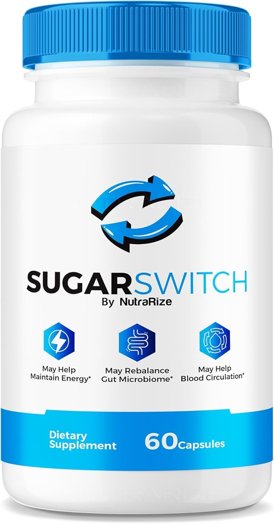 NutraRize Sugar Switch Pills, SugarSwitch Capsules, All-Natural Blood Formula for Healthy Levels, Sugar Switch 24 Supplement, SugarSwitch 2 Pectin Reviews (60 cápsulas)