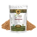 Vía Orgánica Dandelion Root Powder (Taraxacum officinale) Silencio Herbal Tea - European Wild-Harvest ¦ Orgánica " Kosher Certified ← No GMO " Gluten Free ← USDA Certified  durable Origin - Albania (4 Oz)