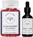 Elderlane Elderberry Tincture and Elderberry Gummies - Exly RD Naturals - Immune Support Supplement for Adults and Kids - 2 Oz Drops and 60ct Gummies
