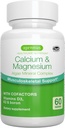 Igennus Algae Calcium &amp; Magnesium Supplement, Plant Based, High Absorption, K2 " D3, Non-GMO Red Algae Mineral Complex for Bone " Teeth Support, for Women and Men, with Boron, Vegan, 60 Tablets