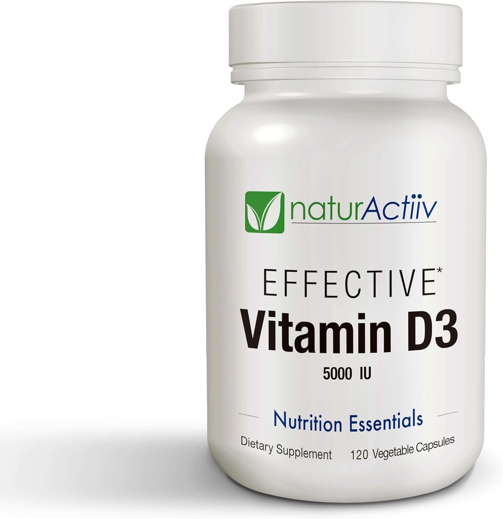 Organic VIT D3 125mcg (5000 iu) Pro Strength MiniCaps Support Bone Muscle Joint Cardio Breast Colon Immune Health Easy Swallow Fast Absorb