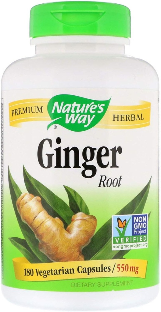 Camino de la Naturaleza Ginger Root 550 mg, Capsules 180ea