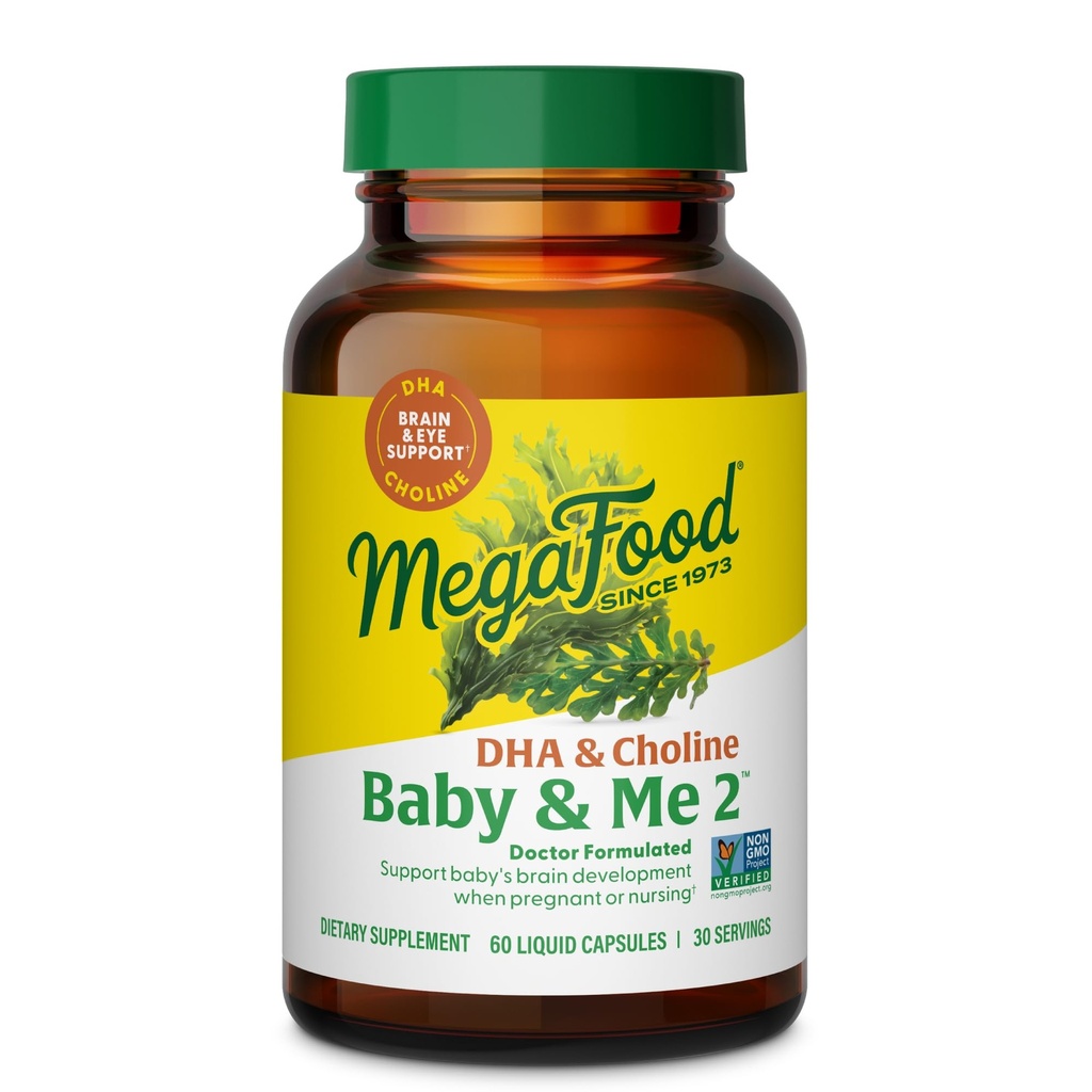Megafood Baby & Me 2 DHA & Choline Prenatal, 60 CT