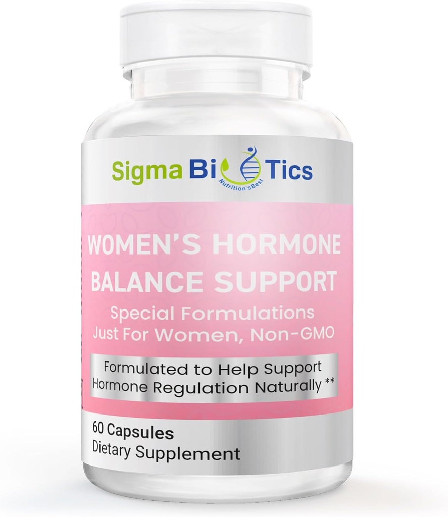 Apoyo al equilibrio hormonal de mujeres - Suplemento herbal para la menopausia, la salud hormonal y reproductiva - Suplementos no transgénicos con isoflavonas de soja, cohosh negro, dong Quai - 60 cápsulas