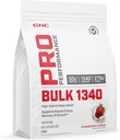 GNC Pro Performance Bulk 1340 Mass Gainer Protein Powder, 50g, Gluten Free, Whey, Creatine, BCAA, 3rd Party Tested, Muscle Recovery &amp; Growth, Micronutrientes, Strawberries and Cream, 9 Servings
