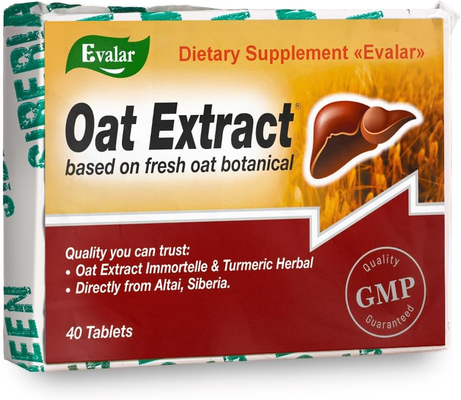 Extracto de avena Evalar Herbs Turmérico Ovesol Siberian 40 Tabs