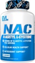 Evlution Nutrition NAC N-Acetyl L-Cysteine - 600mg N-Acetyl L-Cysteine Por Serving - Antioxidant Support - Health Support - Dietary Supplement - Vegan & Gluten Free - 60 Veggie Capsules - 60 Servings