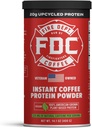 Fire Department Coffee - Da la vuelta a los bomberos - Instant Coffee Protein Powder - Plant Based Protein Powder - 100% American-Grown, Made with Upcycled Barley Protein - Veteran Owned - 14.1 oz Can
