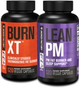 Jacked Factory Burn XT Thermogenic Fat Burner &amp; Lean PM Nighttime Weight Loss Suplemento para Hombres &amp; Mujeres 120 Veggie Diet Pills