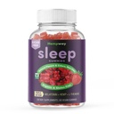 Hemp Gummies for Sleep l theanine Supplement Hemp melatonin Triple Action - Calm Gummies for Adults and melatonin Kids - Sugar Free Strawberry Vegan 60 ct