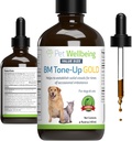 Pet Wellbeing BM Tone-Up Gold for Dogs & Cats - Supports Healthy Digestive Function, Solid Stools, Normal Bowel Movements, Bayberry - Veterinarian-Formulated Herbal Suplemento 4 oz (118 ml)