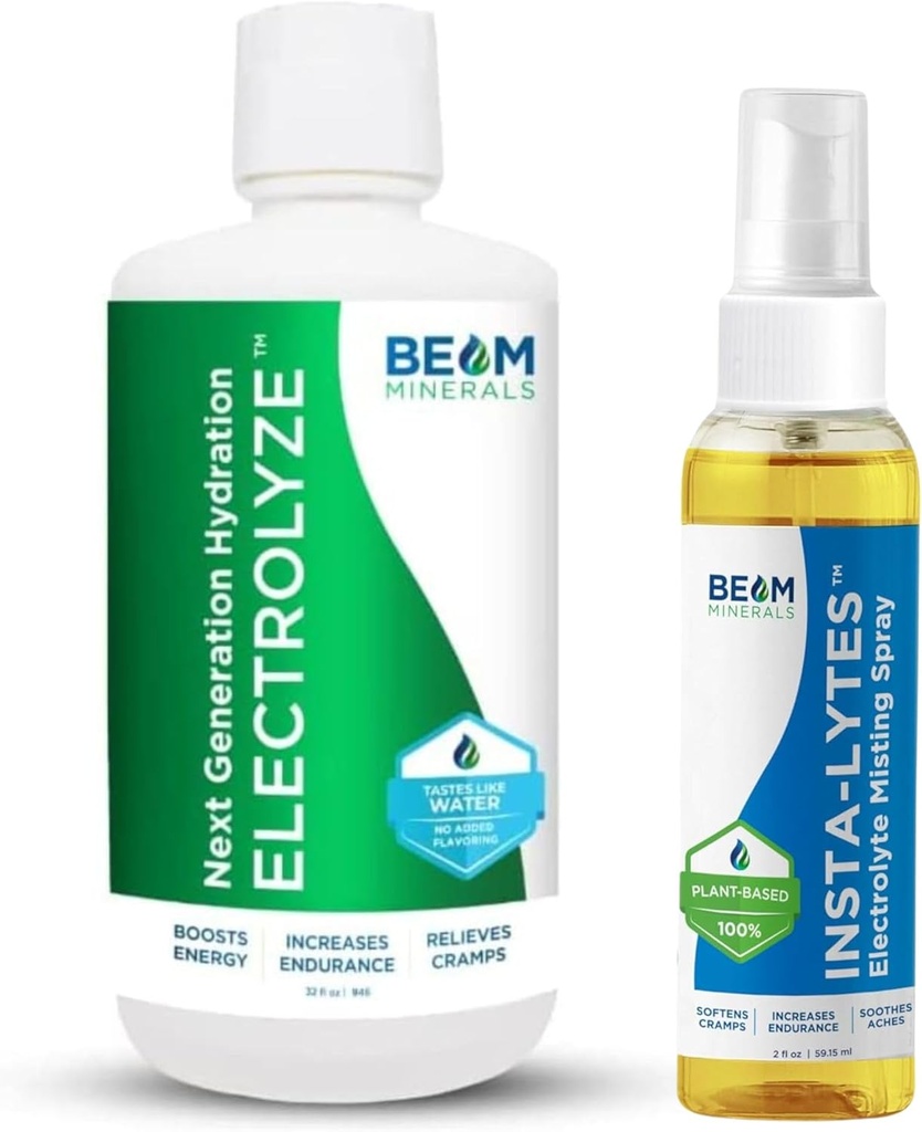 Beam Minerals Electrolyte Imbalance Solution Electrolyze e Insta-Lytes Natural Liquid Electrolytes 2oz