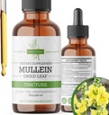 Mullein Tincture – Las gotas de Mullein Orgánica para el soporte pulmonar y bienestar respiratorio – Hecho en EE.UU. – 2 Fl Oz