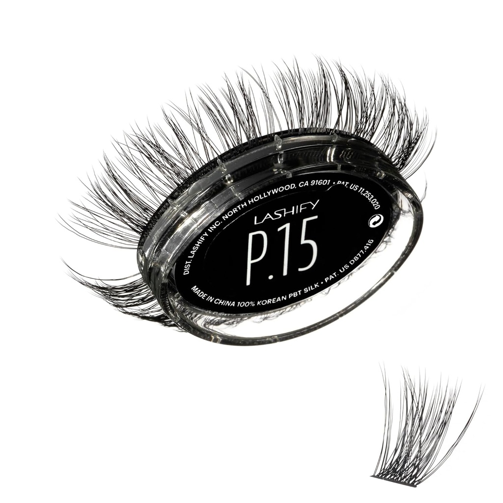 Lashify Plushy 15mm Gossamer Lashes in Black, Easy DIY False Lashes for a Voluminous Yet Still Natural Look