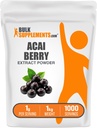 BulkSupplements.com Extracto de Berry Acai Powder - Suplemento de Berry Acai, Suplemento de antioxidantes - Gluten Free, 1g por Serving, 1kg (Pack of 5) (11 lbs)