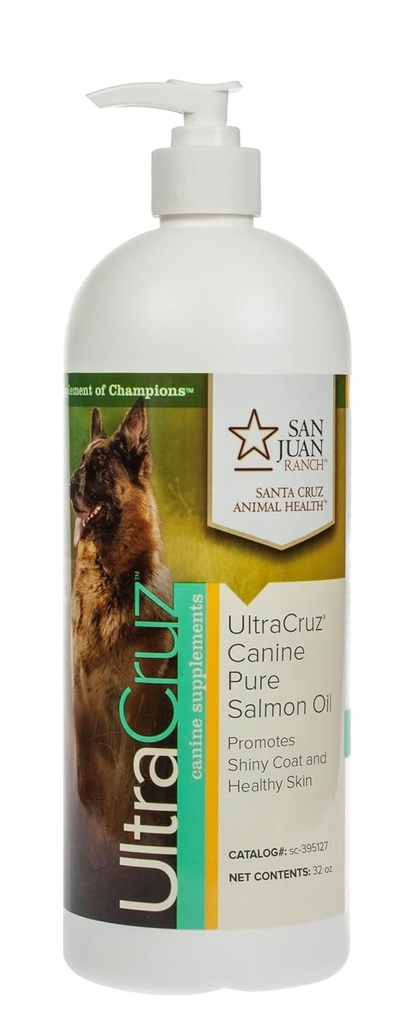 UltraCruz Canina Puro Salmón Suplemento de aceite para perros, 32 oz,sc-395127