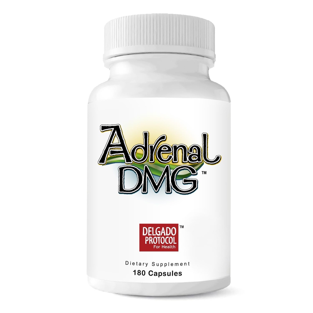 Adrenal DMG - 180 Capsules - Support Daytime Energy, Better Sleep, Immune System, Reduce Stress Levels, and Fatigue - All Natural Supplement