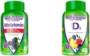 Vitafusion Extra Strength Melatonin Gummy Vitaminas, 5mg, 120 ct Gummies & Vitamina D3 Gummy Vitaminas para el soporte del sistema de huesos e inmunes