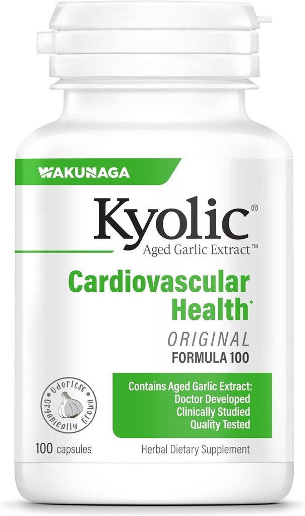 Extracto de ajo envejecido Kyolic Fórmula 100, Cardiovascular