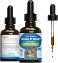 Bienestar de mascotas Jóvenes en el corazón para gatos - Vet-Formulated - Salud del corazón, Sistema circulatorio " Cardiovascular, Hawthorn, Motherwort, Schisandra - Suplemento herbal 2 oz (59 ml)