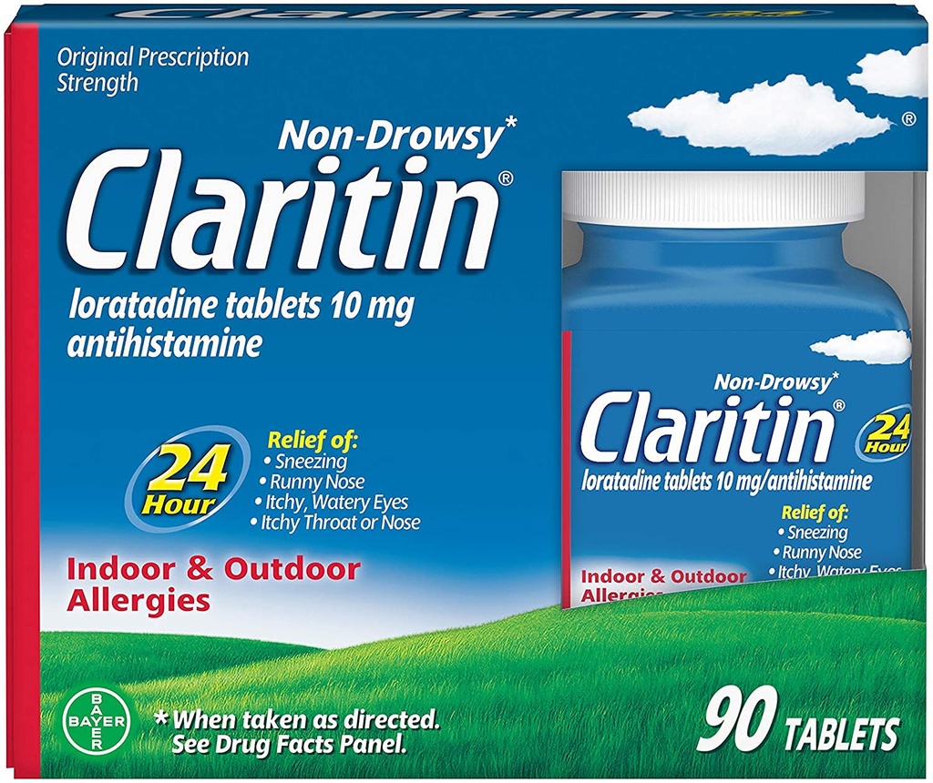 Claritin Indoor & Outdoor Allergy Relief, 90-Tablets