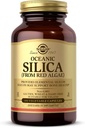 Solgar Silica Oceánica de Algas Rojas 25 mg, 100 cápsulas vegetales - Excelente fuente de Calcio, soporta la salud ósea - No GMO, Vegan, Gluten Gratis, Dairy Free, Kosher - 50 Serviciones
