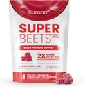 Humann SuperBeets Heart Chews, Nitric Oxide and Blood Pressure Support, Grape Seed Extract " Non-GMO Beet Root Powder Energy Supplement, Pomegranate Berry Flavor, 60 Count
