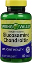 Spring Valley - Glucosamine Chondroitin, Triple Fuerza, 80 Tablets