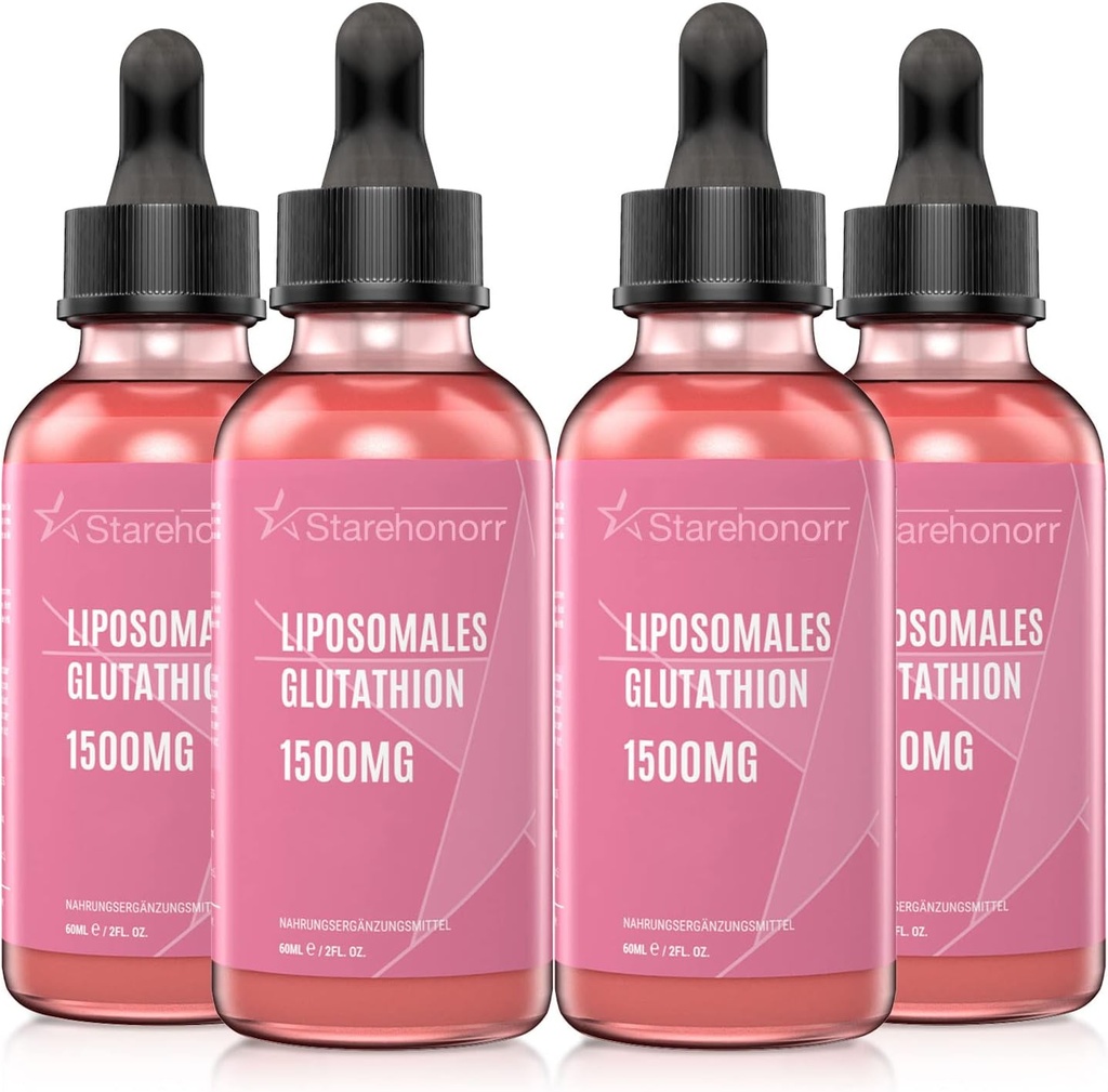 Liposomal Glutathione Liquid 1500 mg, Reducido Glutathione Suplemento, 8.11 oz