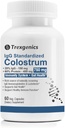 Trexgenics Colostrum 750 mg, 20% IgG, 60% Proteína, Inmunity, Gut Health Support Vegetarian " Non-GMO (60 Veg. Capsules) (Pack of 1)