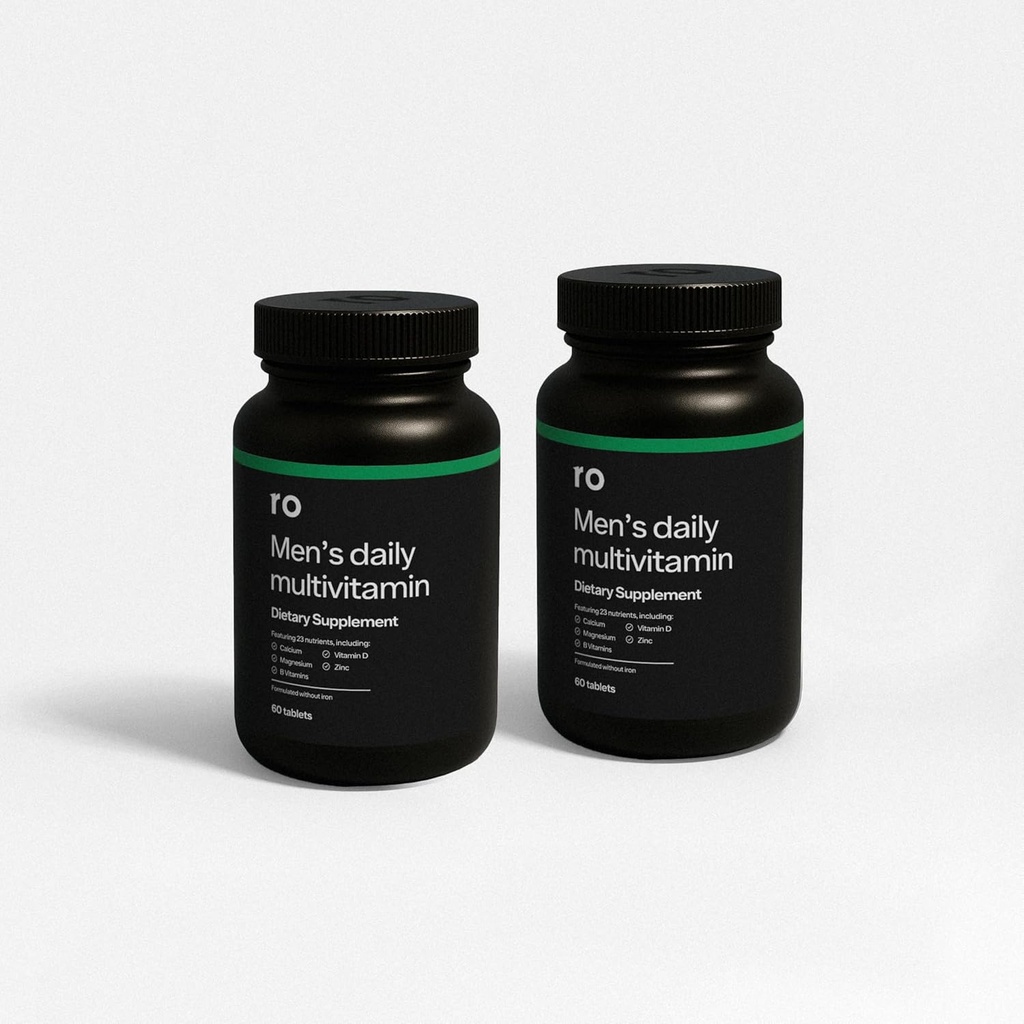 Ro Daily Multivitamínico para Hombres TENIDO Apoya Actividad Física, Cerebro + Salud del Corazón, y Sistema Inmunitario con 23 Nutrientes Clave incluyendo Calcio, Magnesio, y Zinc ANTE 60-Day Supply (120 Tablets)