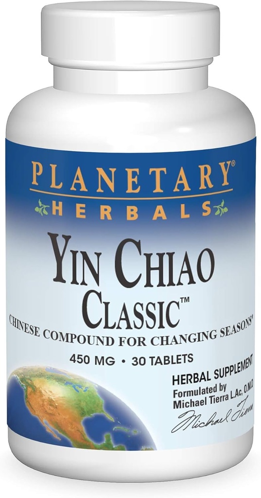 Herbals planetarios Yin Chiao Tablas clásicas, 450 mg, 30 Cuenta