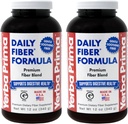 Yerba Prima Daily Fiber Formula Powder - 12 oz (Pack of 2) - Soluble & Insoluble Suplemento dietético - Colon Cleanse - Gut Health - Vegan, Non-GMO, Gluten-Free