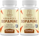 Extracto de semilla de Dopamine Supplement-Mucuna Pruriens, Vitaminas de Premio, Minerales y Extractos de Planta Natural para Conducir Mental, Claridad, Cápsulas Focus-120