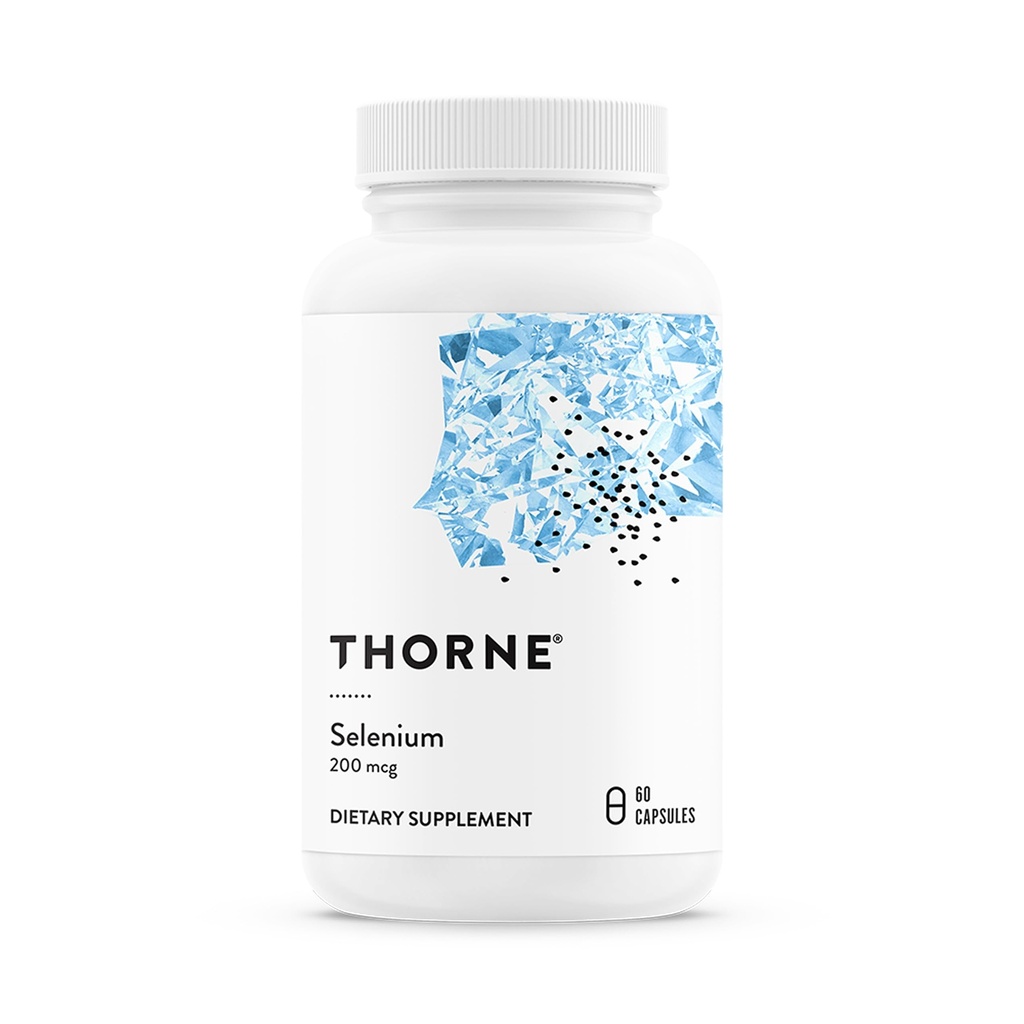 THORNE - Selenium - 200 mcg Suplemento de selenio para soporte antioxidante* - 60 cápsulas