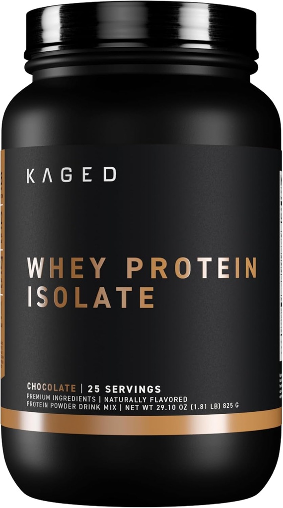 Kaged Whey Protein Isolate Powder ← Chocolate ← 100% Pure Low Lactose Whey ← Post Workout Recovery Bebida ← Apoyo Muscle Building ← Suplementos para Hombres y Mujeres 41 Servimientos