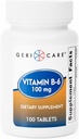 GeriCare Vitamina B-6 100mg, 100 Tabletas – Apoyo nutricional diario para la función cerebral saludable, mejora de la humedad, salud circulatoria y metabolismo – ayuda a combatir la fatiga " promover el bienestar general