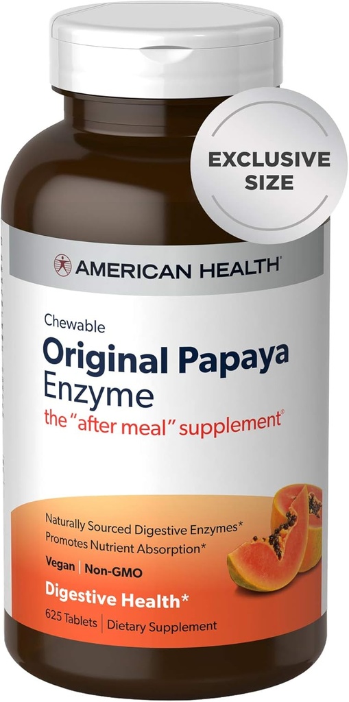 AMERICAN HEALTH Original Papaya -625 Count