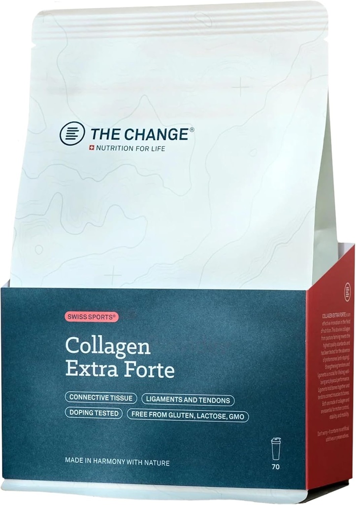 Collagen Extra Forte - Colágeno de Polvo Hidrolyzed para Hombres de Mujeres - Proteína Orgánica para Apoyar el Musculo Saludable, Fuerza Conjunta &amp; Bone, No GMO, Lactosa y Gluten Gratis 350g